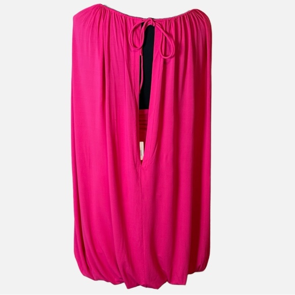 NEW JONATHAN SIMKHAI Sorina Bubble mini dress in amaranth S - Picture 7 of 12